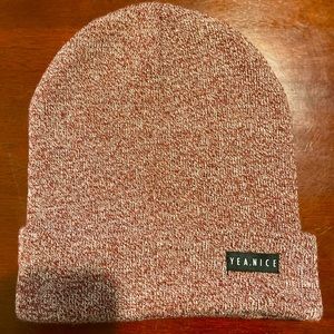Yea.Nice Beanie Stocking Cap - Red